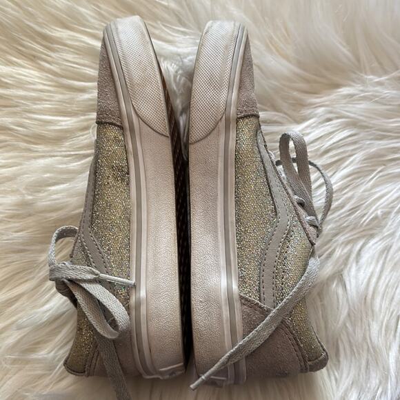 Vans | Silver Glitter Shoes Size 1.0 - Picture 4 of 11